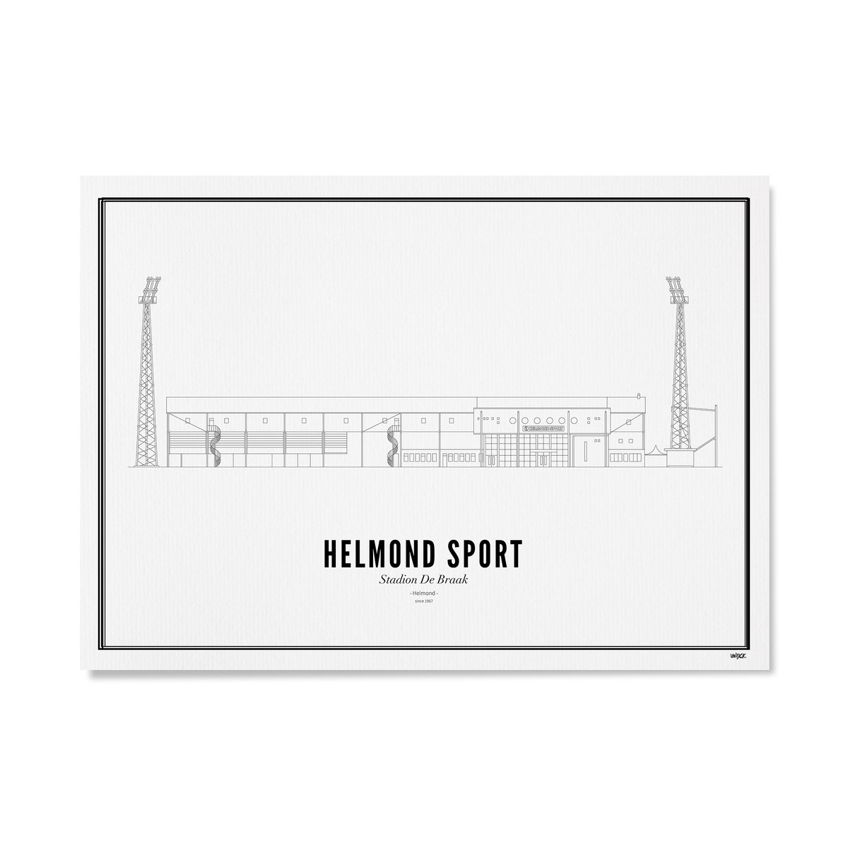 Poster of Helmond Sport - stadium | WIJCK.