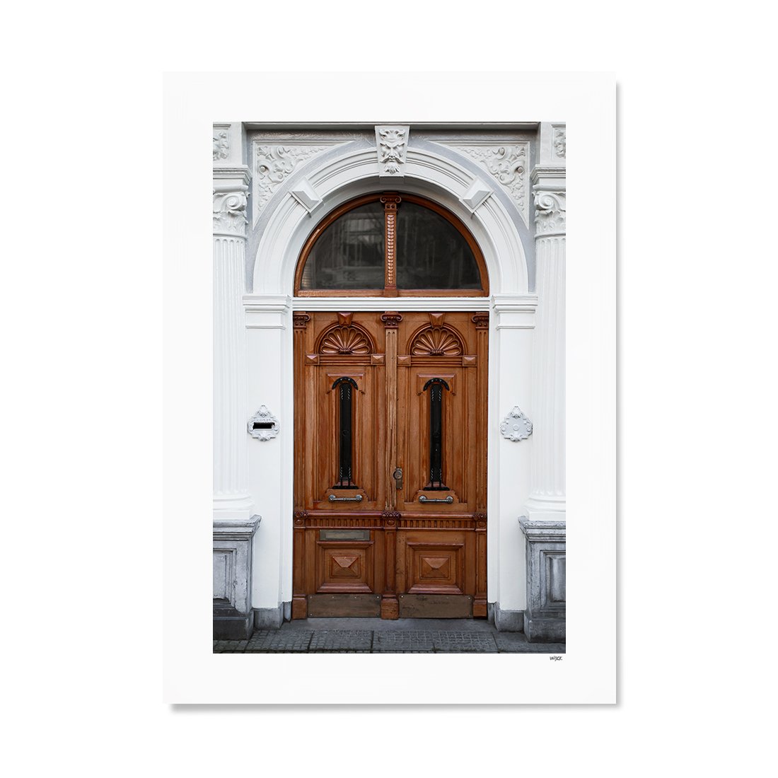 Poster van Amsterdam - Grachtenhuis | WIJCK.