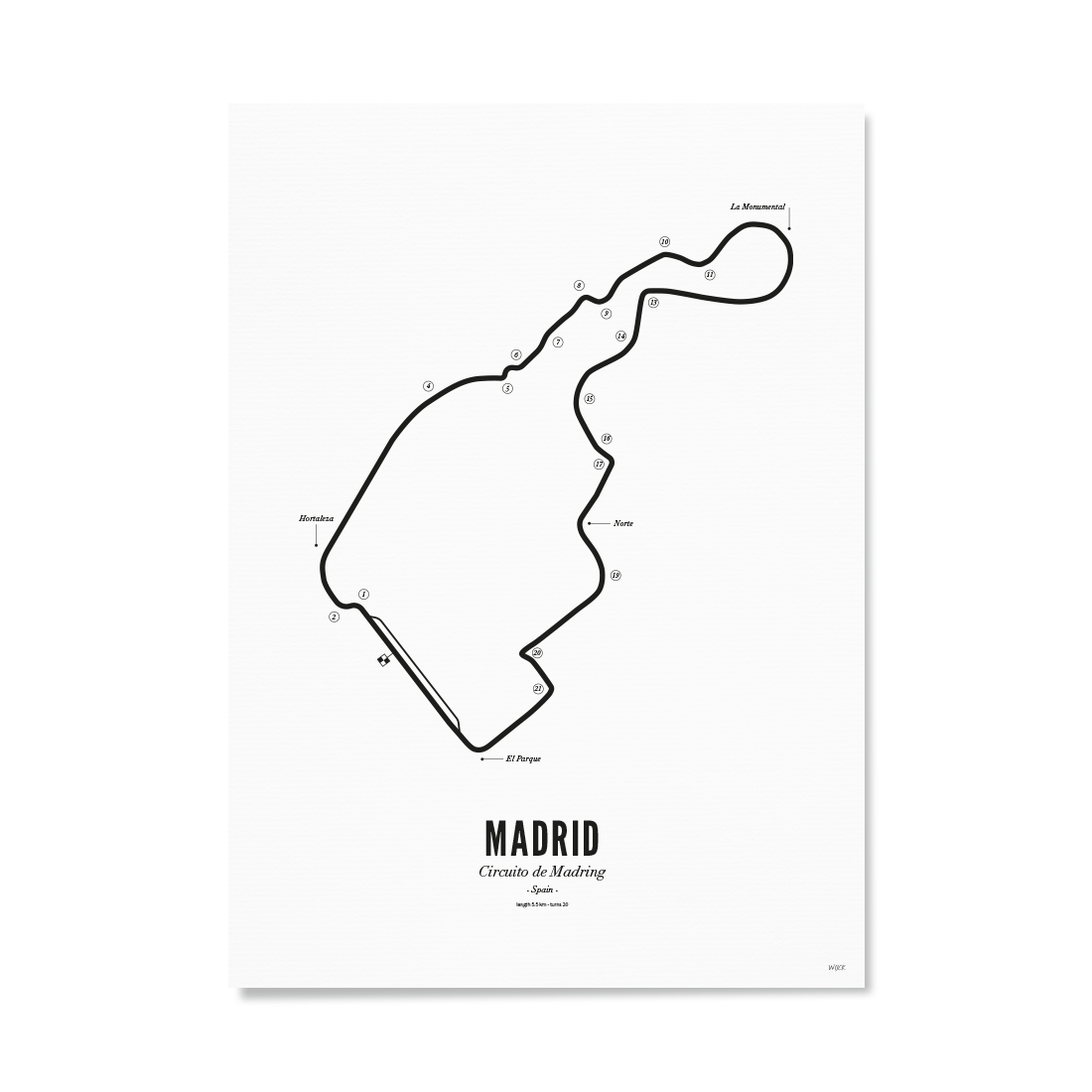 Affiches de Madrid - White Edition | WIJCK.