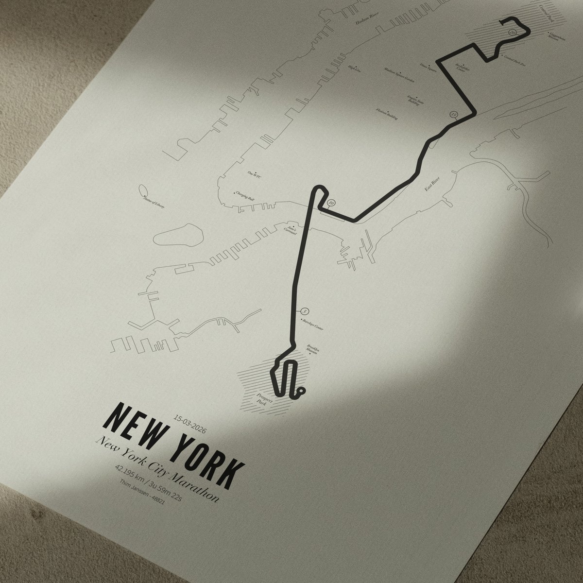 Poster van Halve Marathon New York 2026 | WIJCK. 