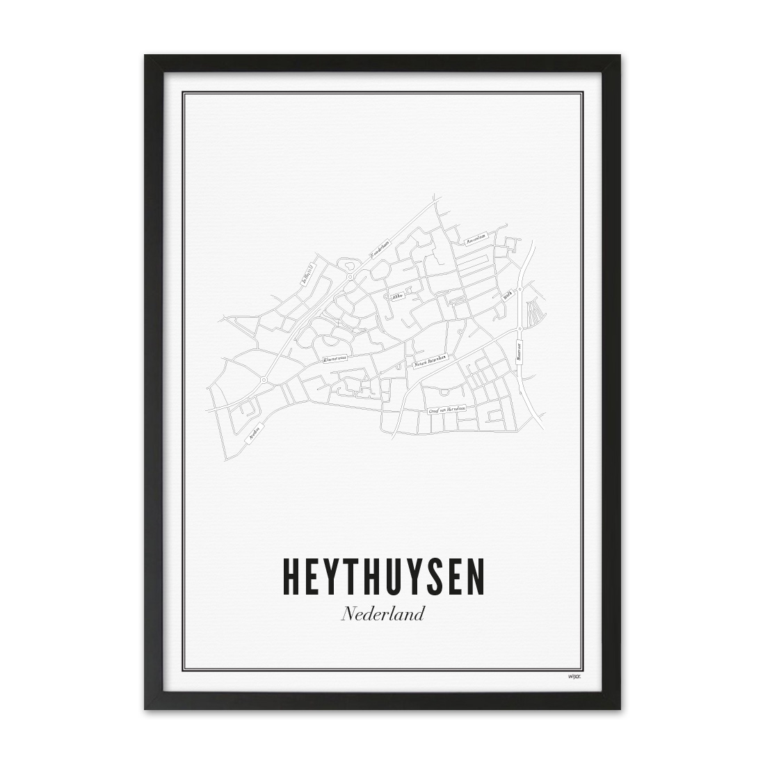 Poster van Heythuysen - Stad | WIJCK. 