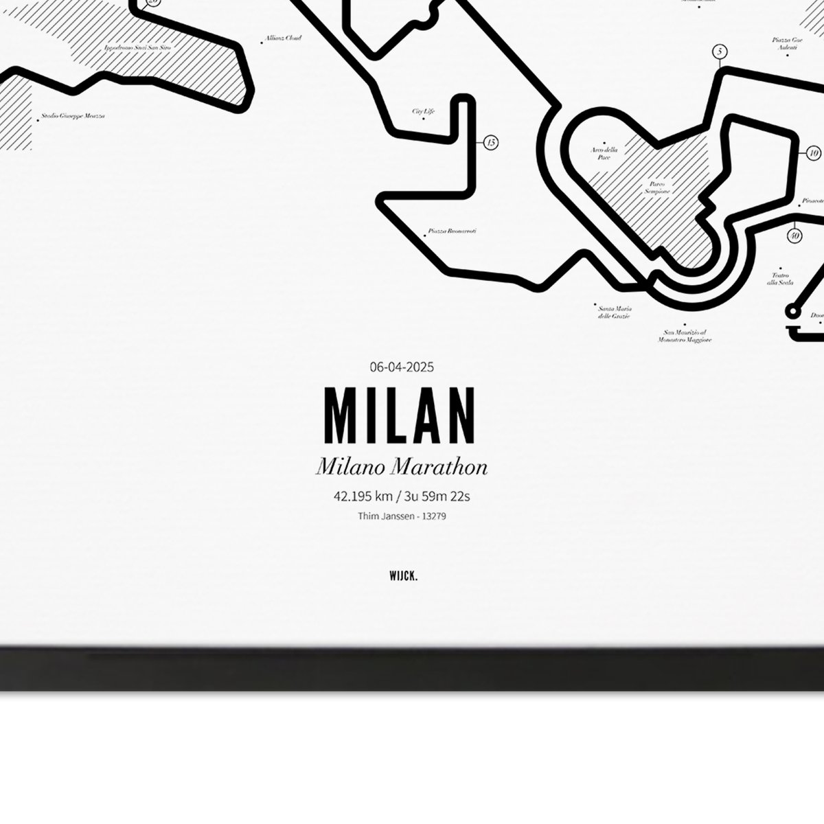 Affiches de Marathon Milan 2025 | WIJCK.