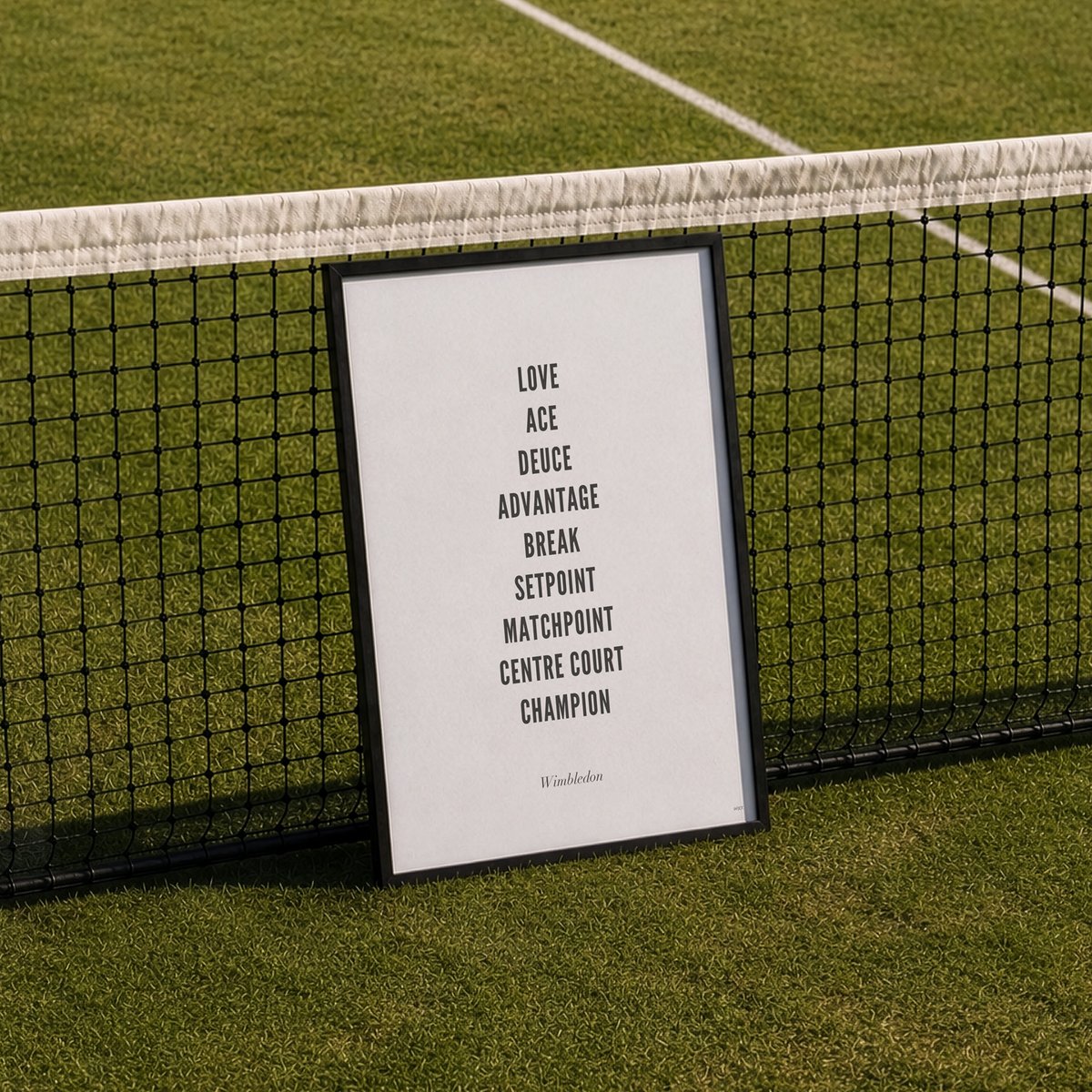 Poster von Wimbledon - Typo | WIJCK.