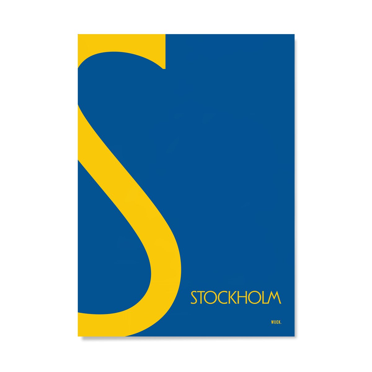 Poster van S van Stockholm | WIJCK.