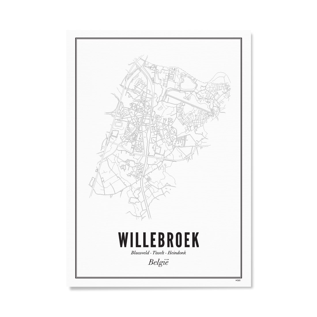 Poster van Willebroek - Donavi | WIJCK. 