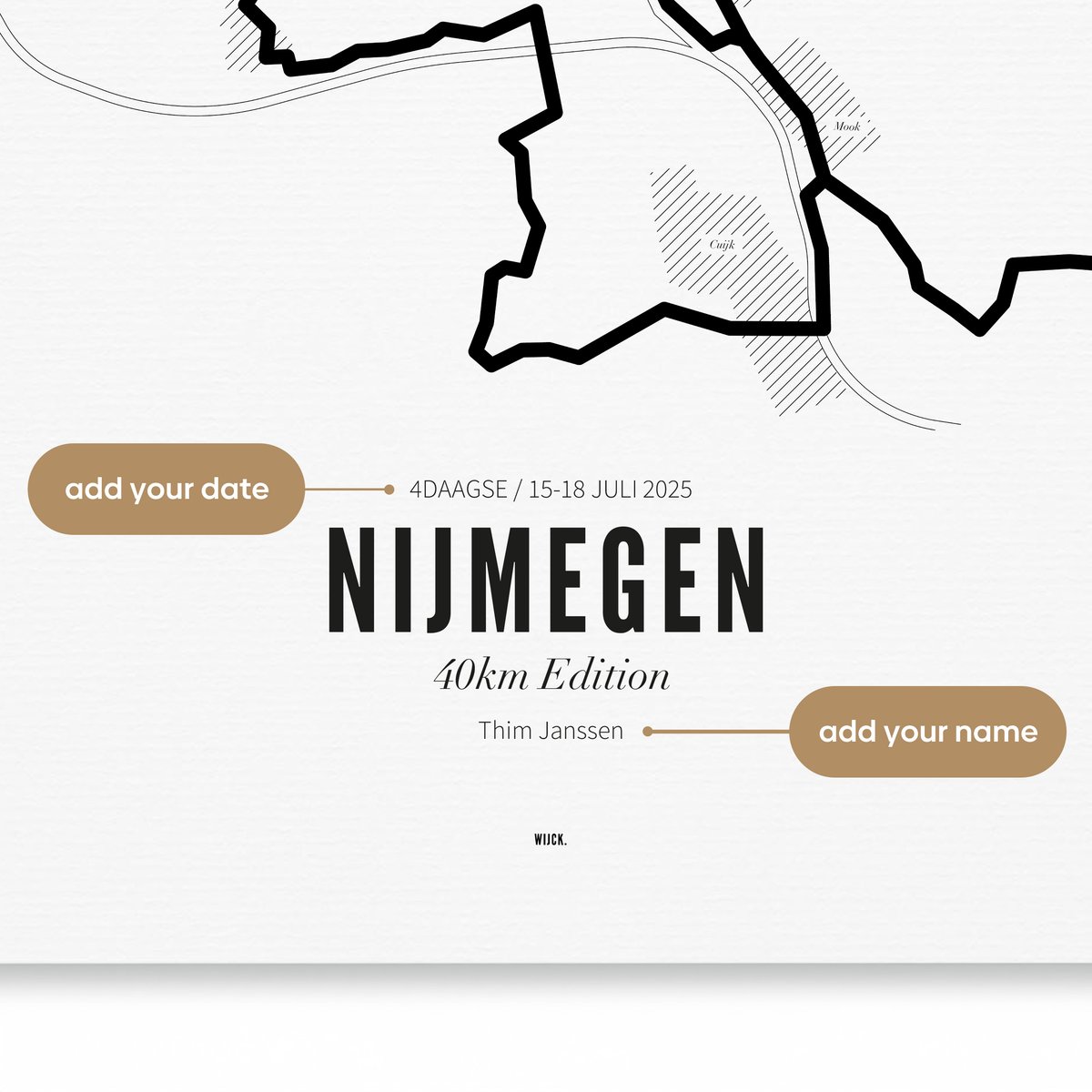 Affiches de Nijmegen - 4Days Marches - 40km | WIJCK.