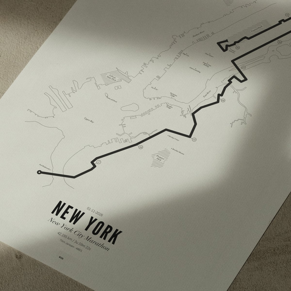 Poster van Marathon New York 2026 | WIJCK. 