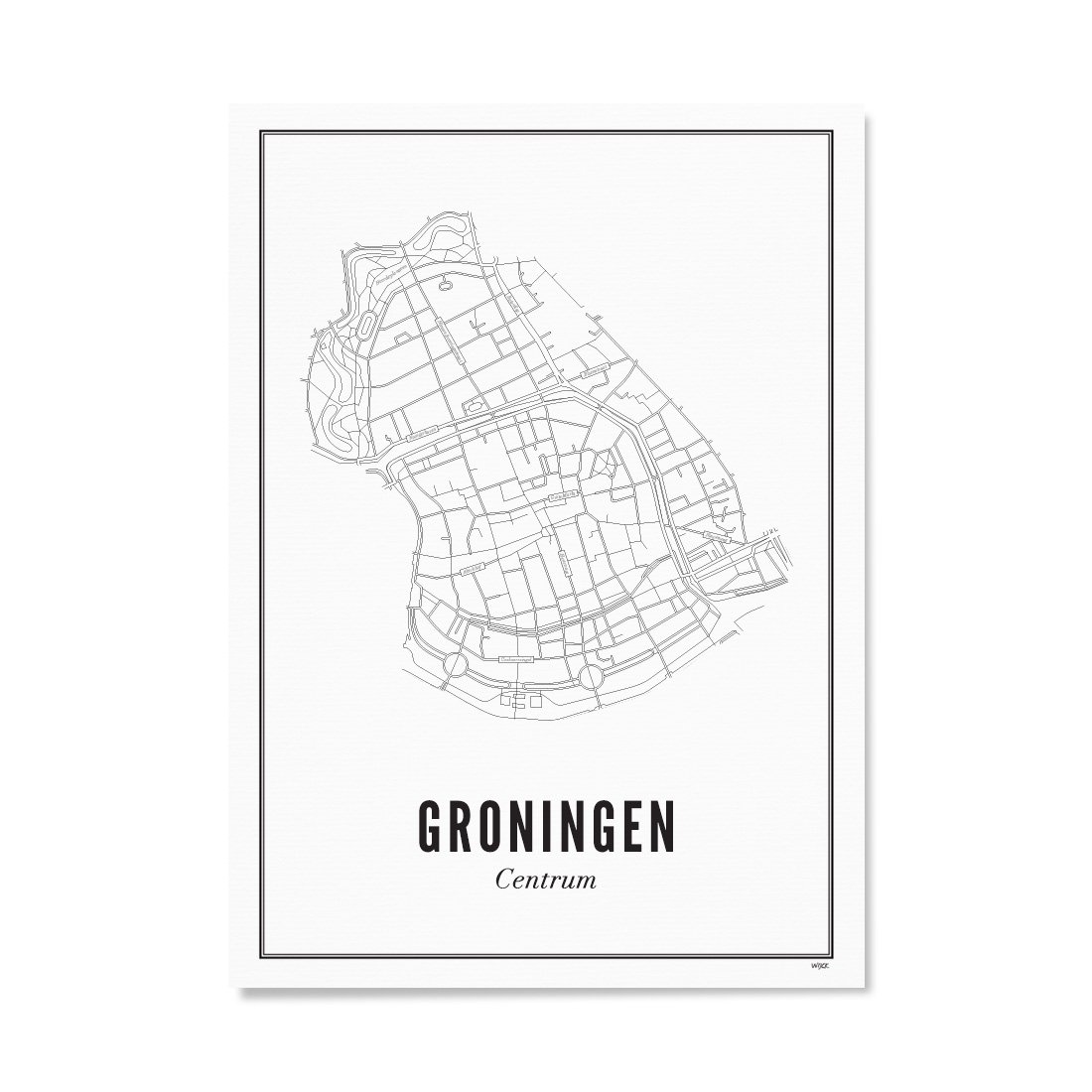 Poster von Groningen - Centrum | WIJCK.