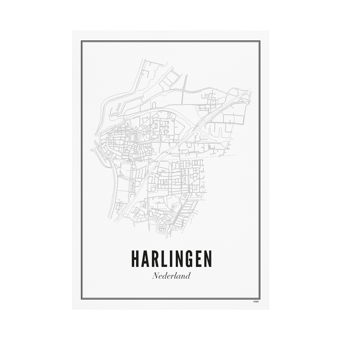 Poster van Harlingen - Stad | WIJCK. 