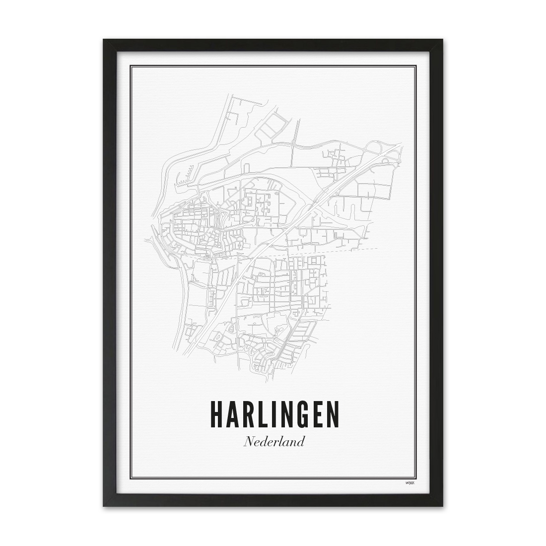 Poster van Harlingen - Stad | WIJCK. 