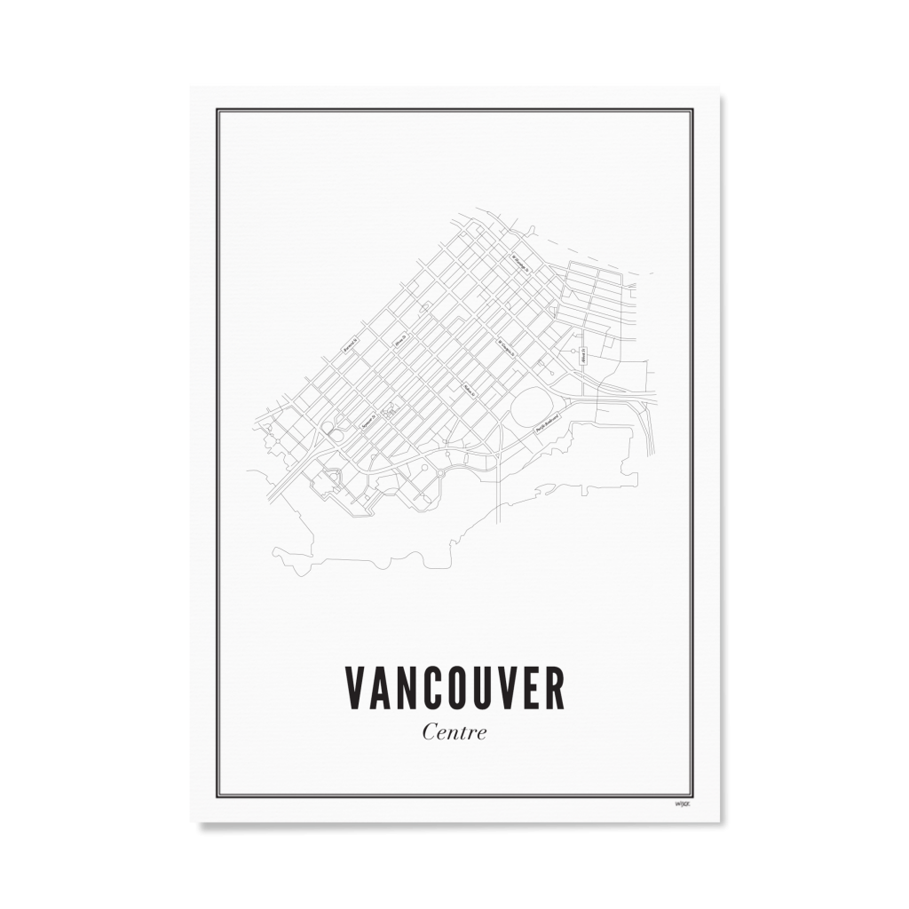 Poster van Vancouver - Centrum | WIJCK. 