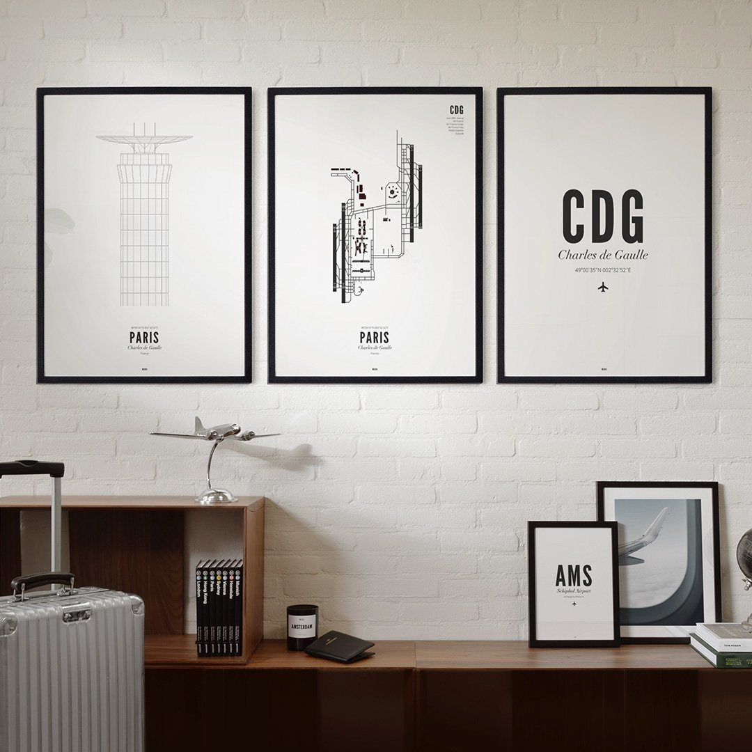 Poster van Charles de Gaulle Airport | WIJCK. 