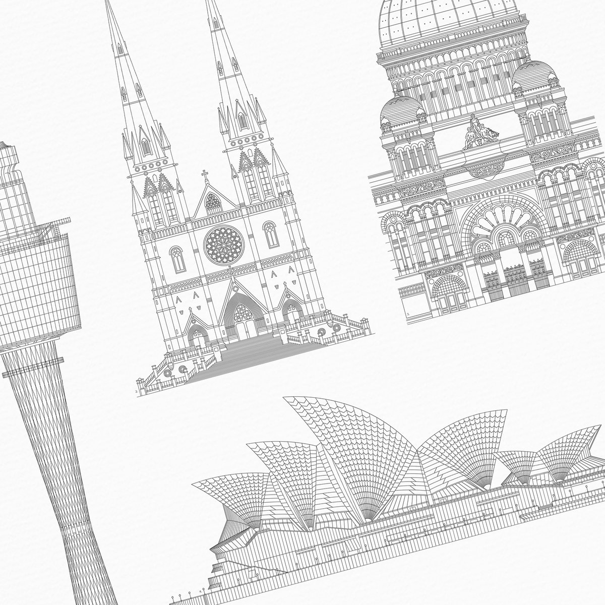 Poster von Iconics of Sydney | WIJCK.