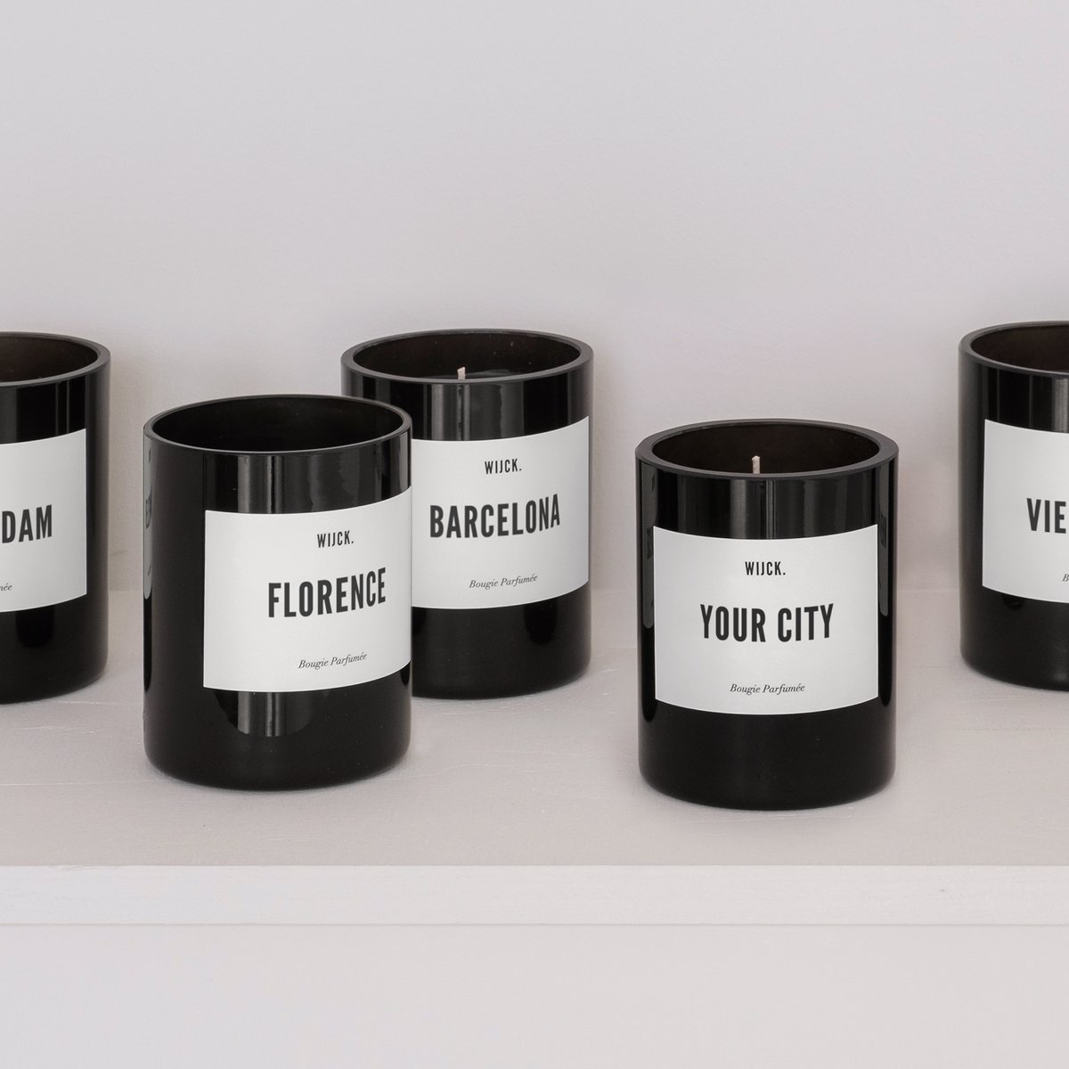 Custom made scented candle by WIJCK.