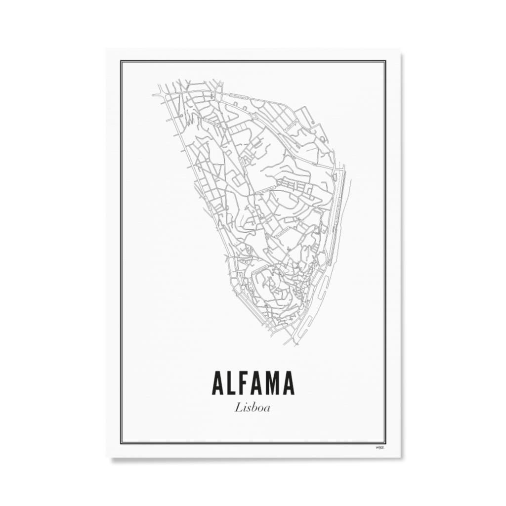 Poster of Lissabon - Alfama | WIJCK.