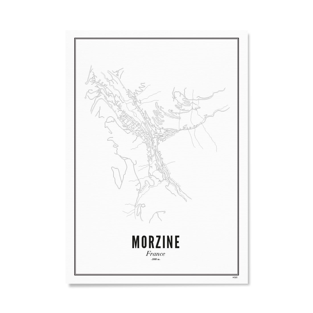 Poster van Morzine - Stad | WIJCK. 
