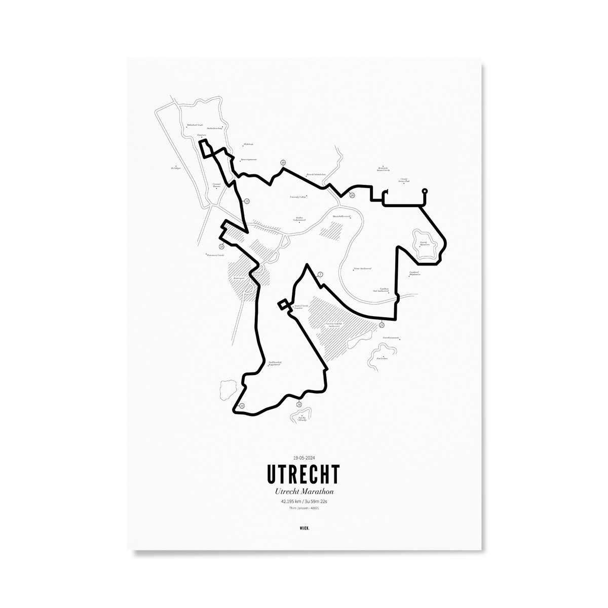 Affiches de Marathon Utrecht 2024 | WIJCK.