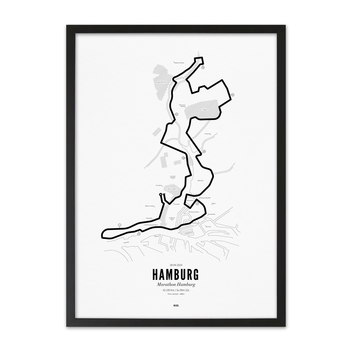 Poster of Marathon Hamburg 2024 | WIJCK.