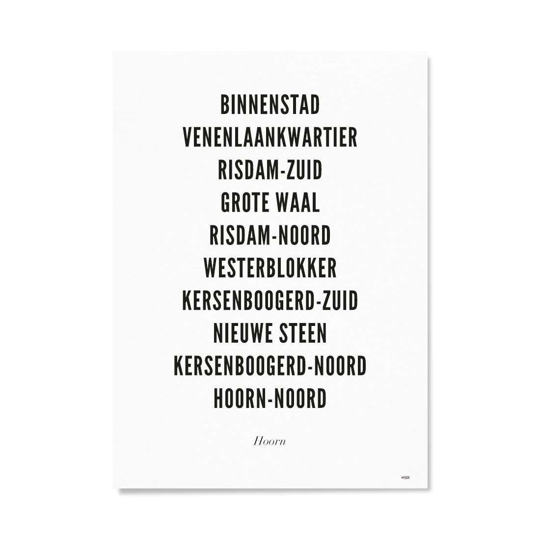 Poster von Hoorn - Stadt | WIJCK.