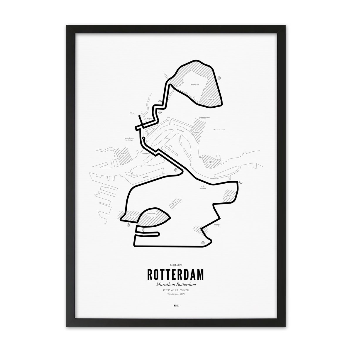 Affiches de Marathon Rotterdam 2024 | WIJCK.
