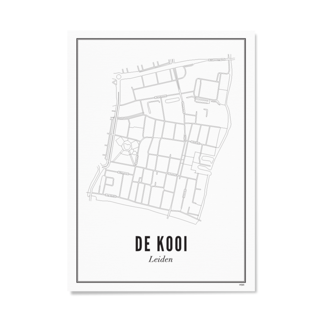 Poster von Leiden - De Kooi | WIJCK.