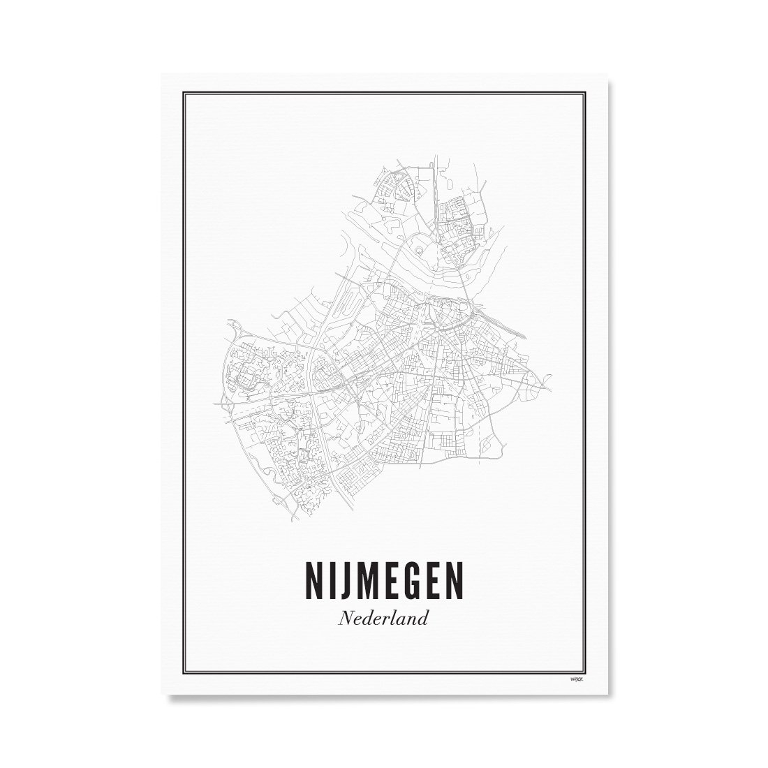 Poster von Nijmegen - Stadt | WIJCK.