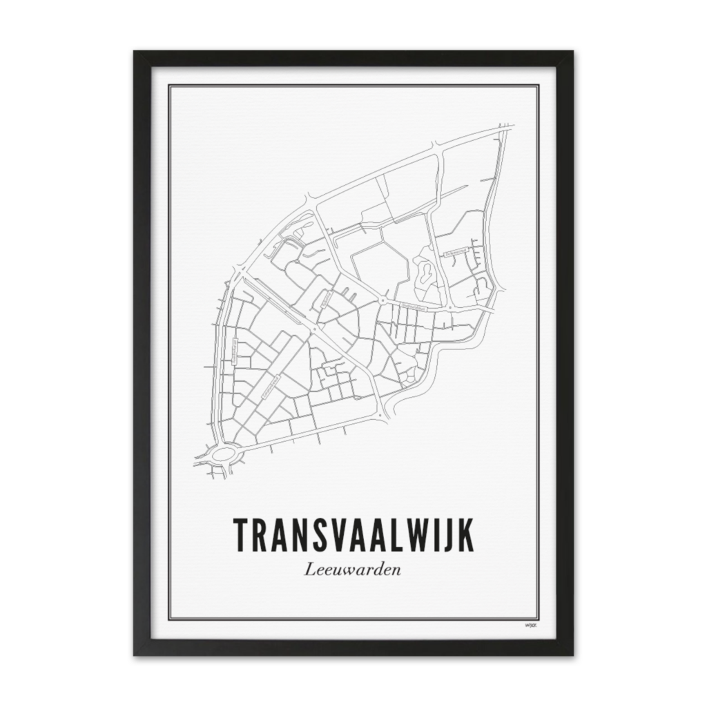 Poster van Leeuwarden - Transvaalwijk | WIJCK. 
