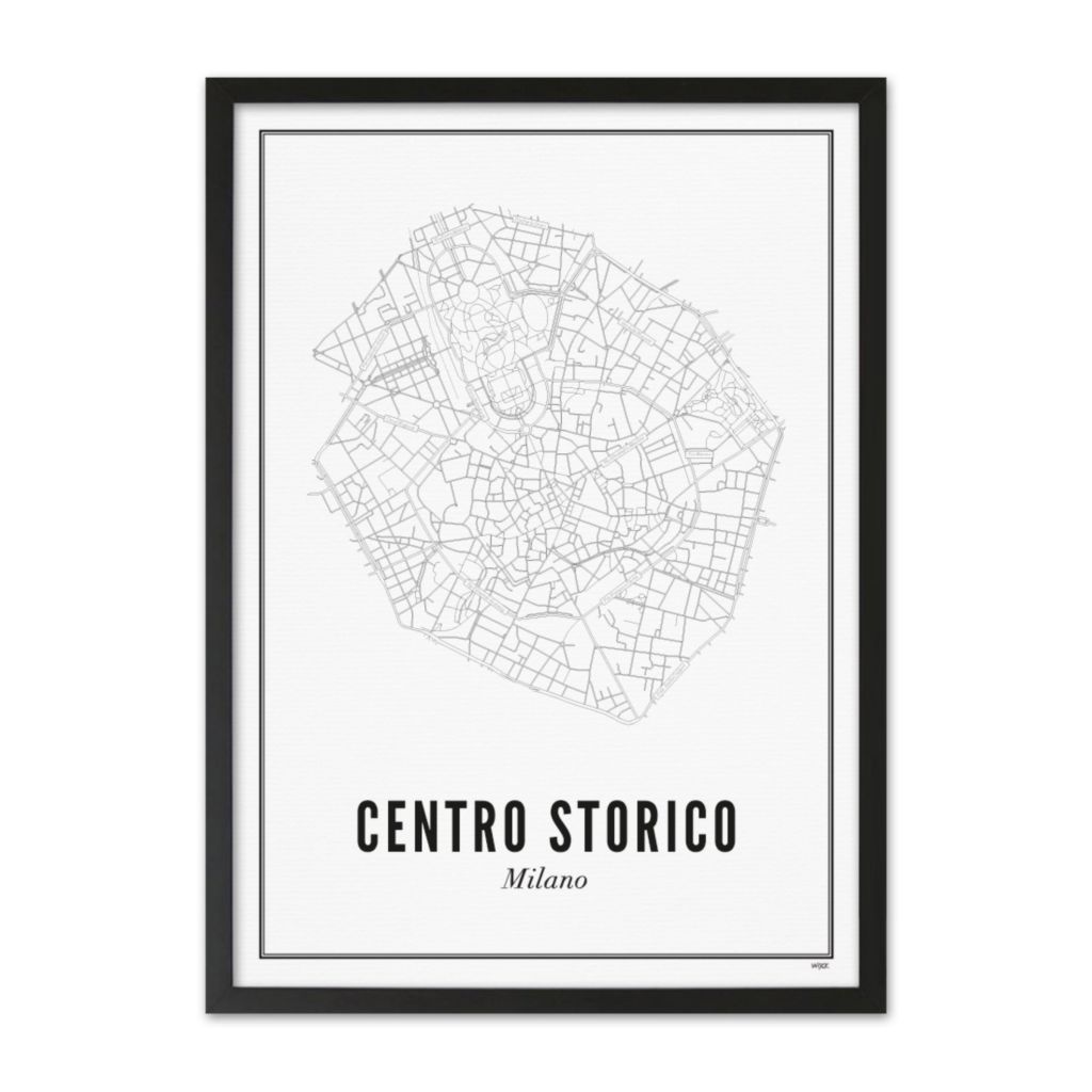 Poster van Milaan - Centro Storico | WIJCK. 