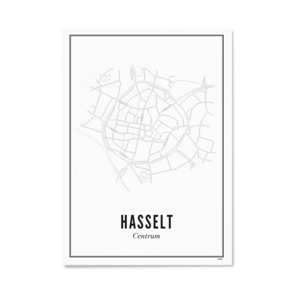 Poster of Hasselt - Centre | WIJCK.