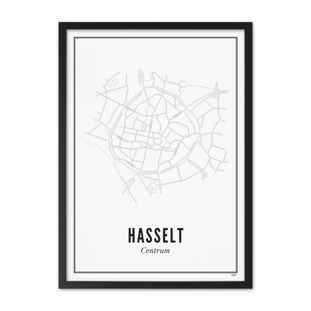 Poster of Hasselt - Centre | WIJCK.
