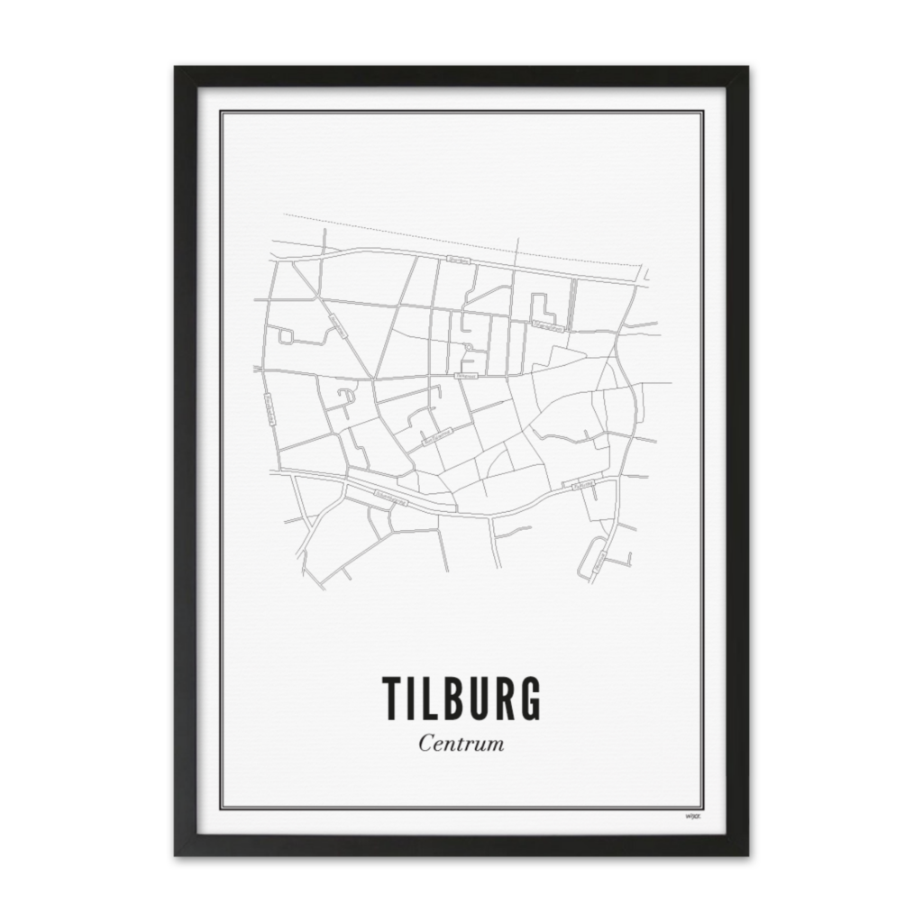 Poster van Tilburg - Centrum | WIJCK. 