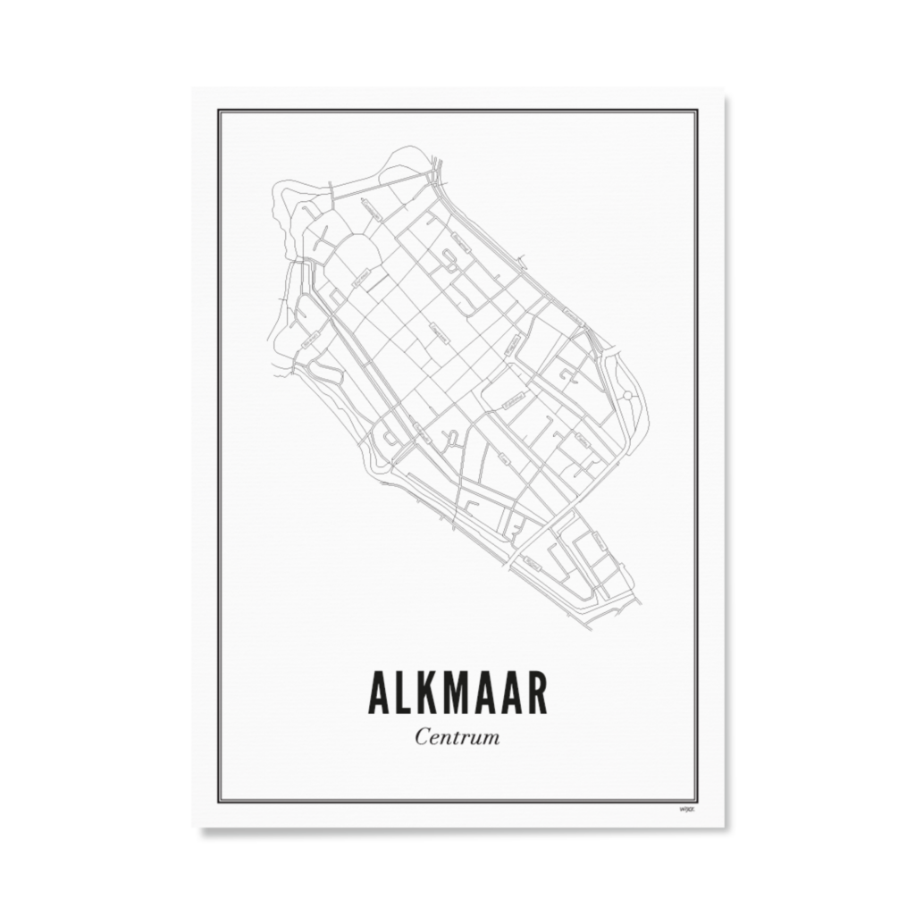 Poster von Alkmaar - Zentrum | WIJCK.