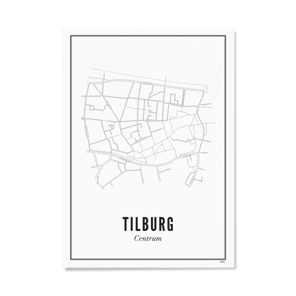 Poster van Tilburg - Centrum | WIJCK. 