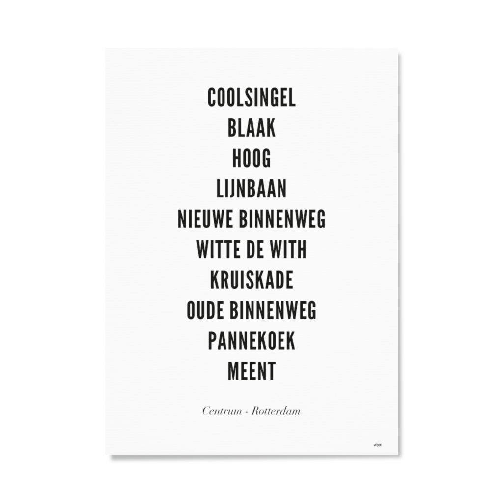 Poster von Rotterdam - Zentrum | WIJCK.