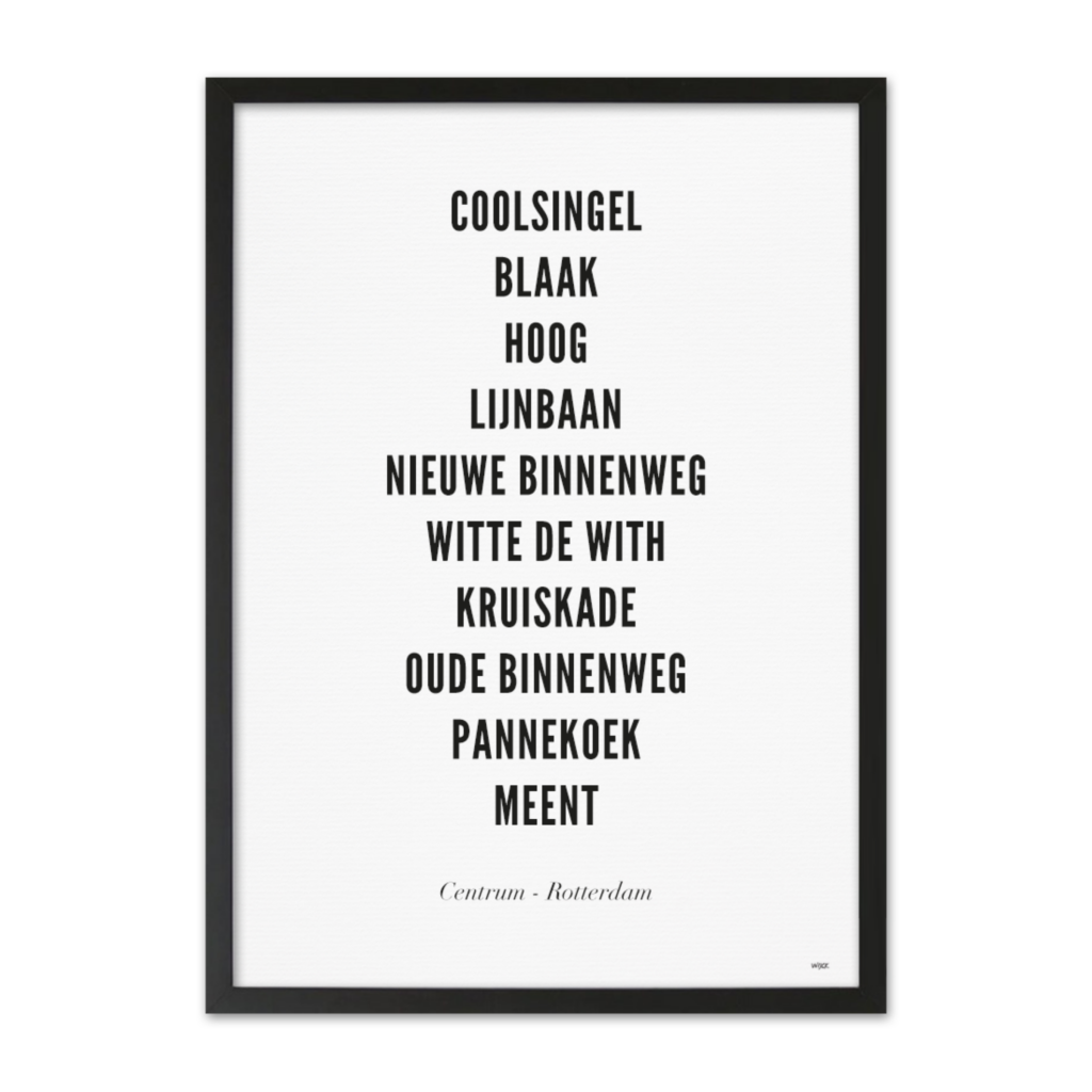 Poster von Rotterdam - Zentrum | WIJCK.