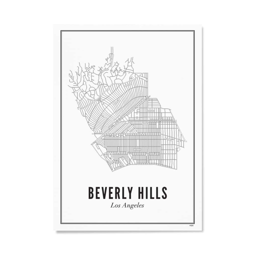 Poster von Los Angeles - Beverly Hills | WIJCK.