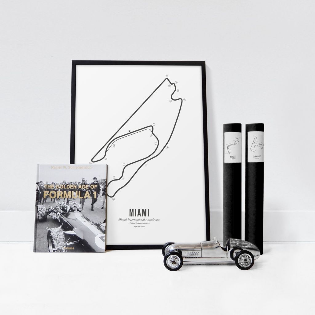 Affiches de Miami International Autodrome - White edition | WIJCK.
