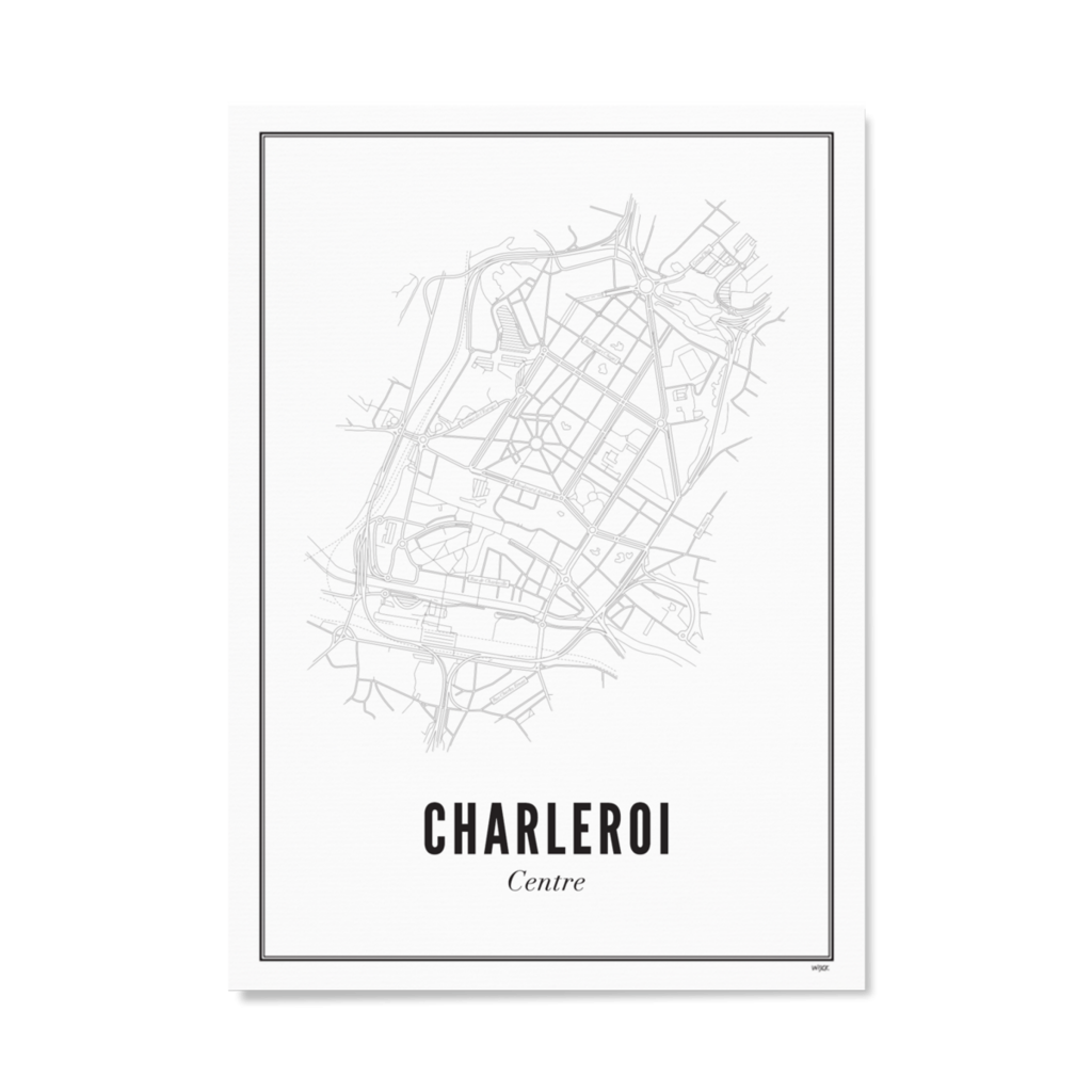 Poster von Charleroi - Zentrum | WIJCK.