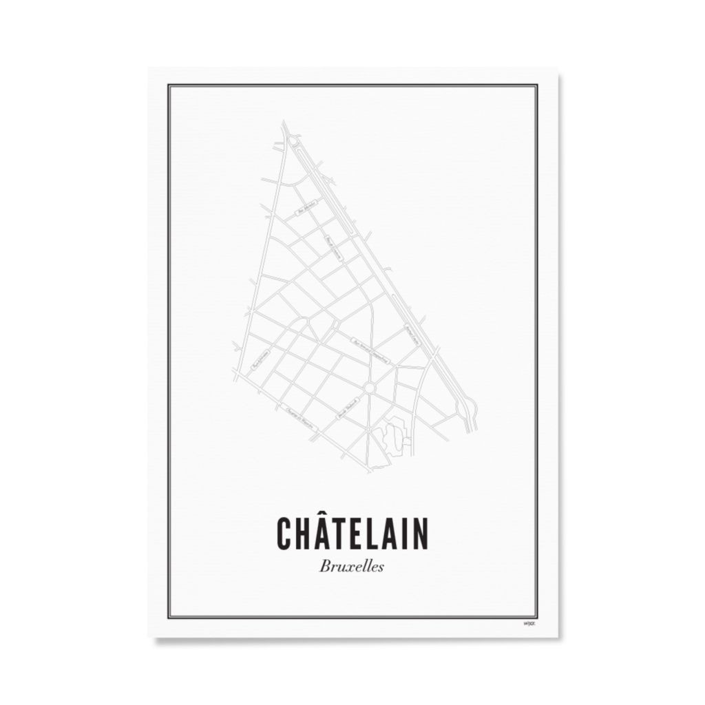 Poster of Brussels - Chatelain | WIJCK.