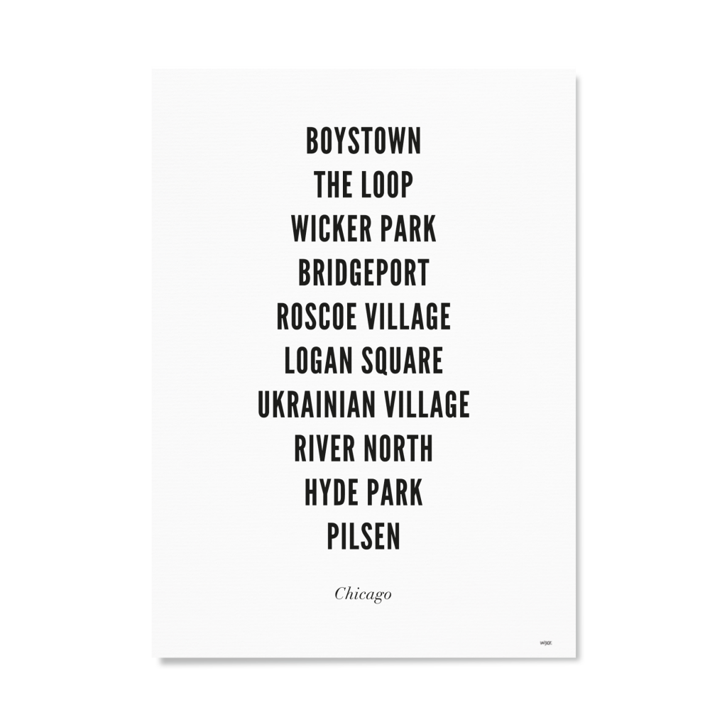 Poster van Chicago - Stad | WIJCK. 