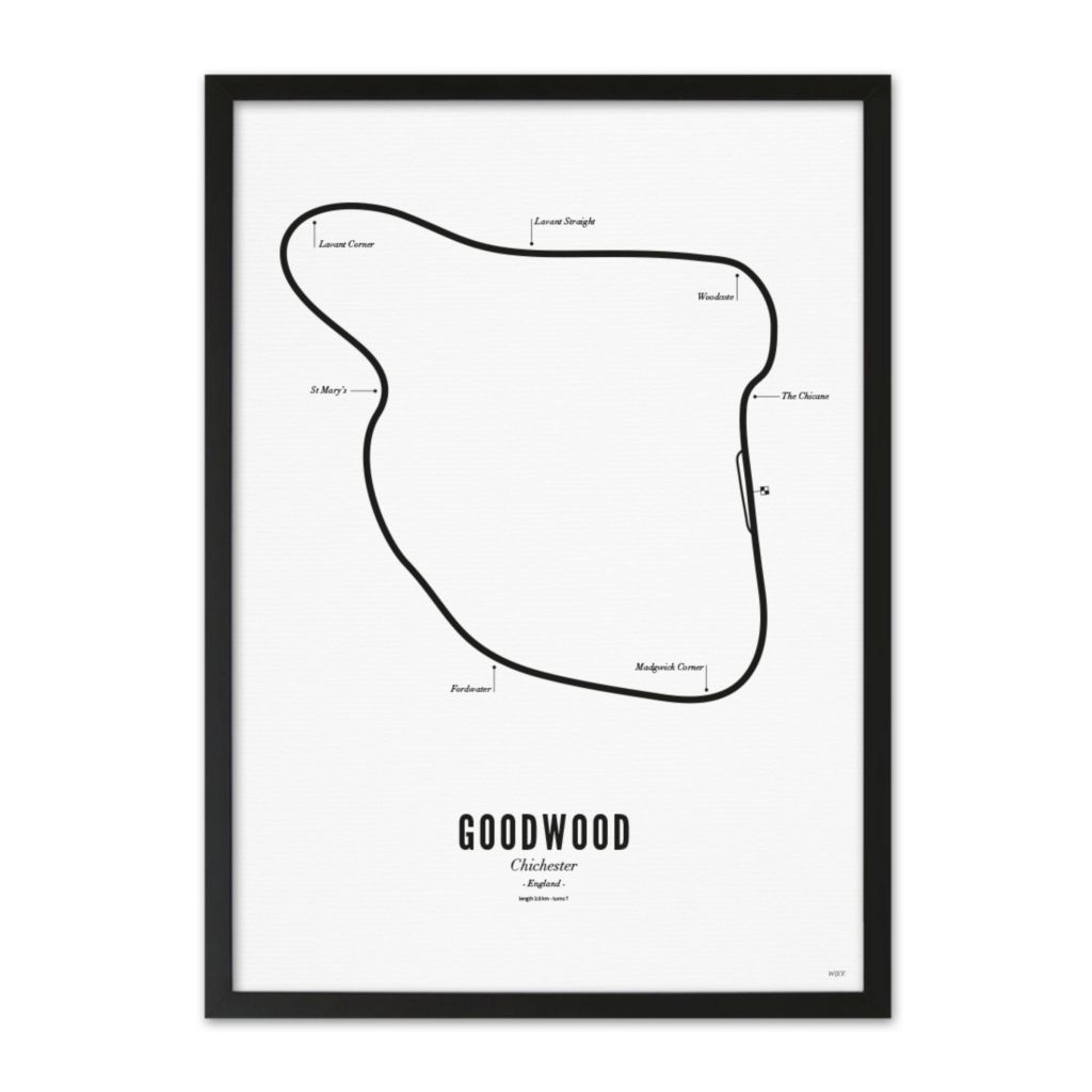 Poster of Circuit Goodwood - White edition | WIJCK.