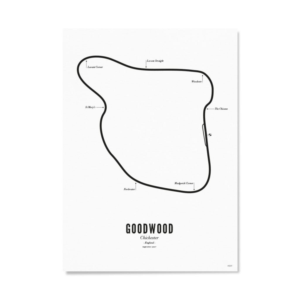 Poster of Circuit Goodwood - White edition | WIJCK.