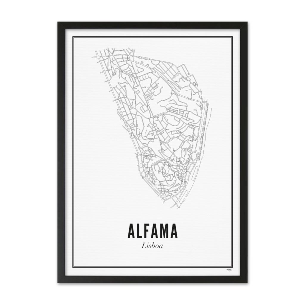 Poster of Lissabon - Alfama | WIJCK.