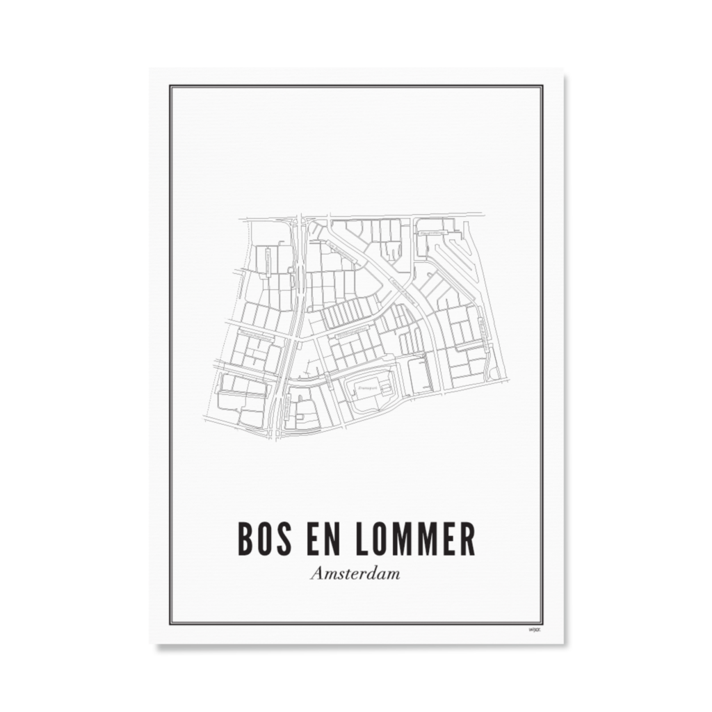 Affiches de Amsterdam - Bos en Lommer | WIJCK.