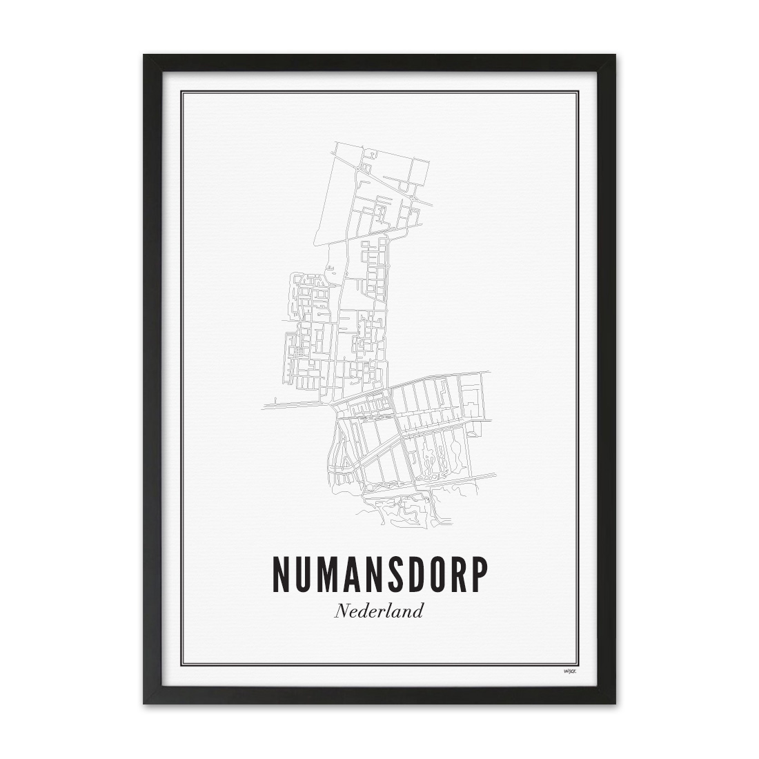 Poster von Numansdorp - Stadt | WIJCK.