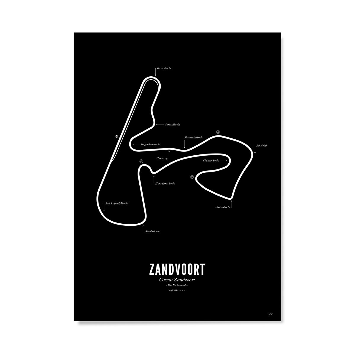 Circuit Zandvoort Poster | WIJCK. Official Partner