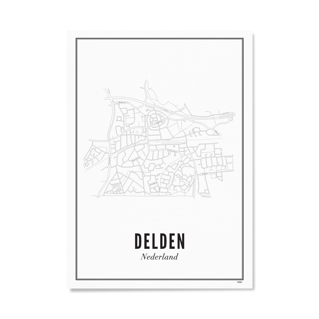 Poster von Delden - Stadt | WIJCK.