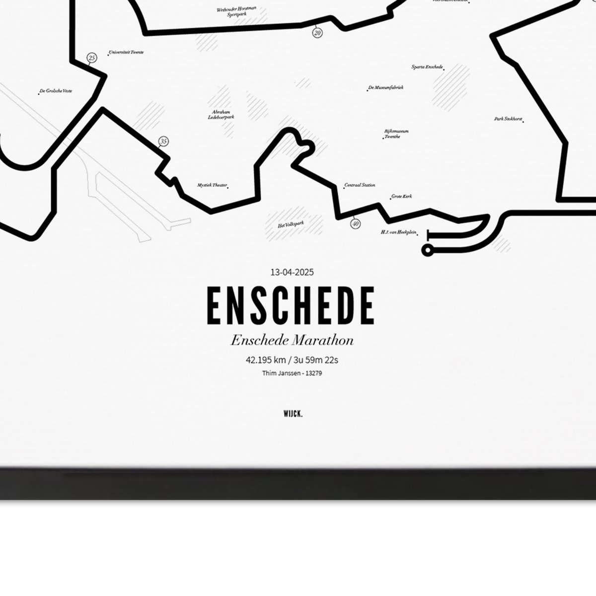 Poster Marathon Enschede 2025 | WIJCK.