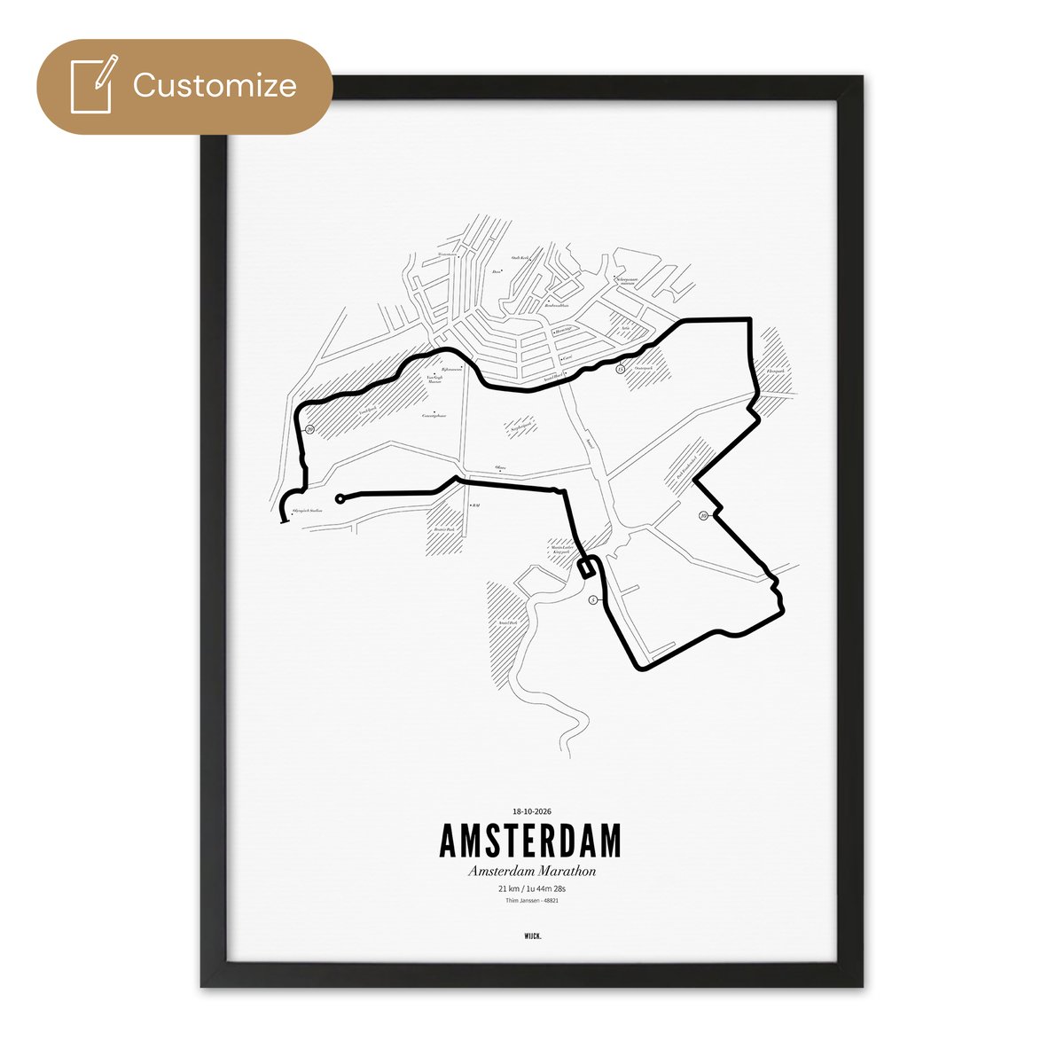 Affiches de Semi-marathon Amsterdam 2026 | WIJCK.
