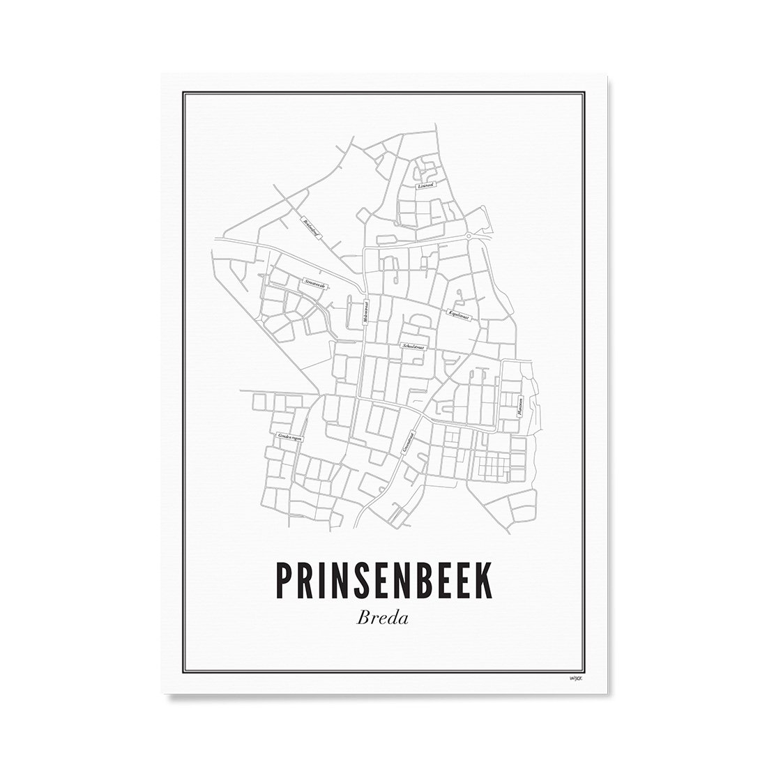 Poster of Prinsenbeek - City | WIJCK.